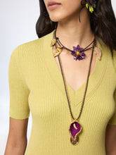 Charger l'image dans la galerie, Mustard V-Neck Knit Top