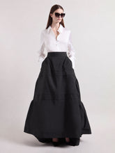 画像をギャラリービューアに読み込む, Black Taffeta Maxi Skirt