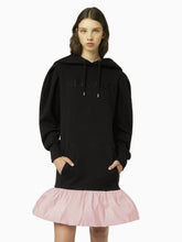 Charger l&#39;image dans la galerie, Peplum hoodie dress in black - Nina Ricci
