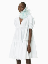 Charger l&#39;image dans la galerie, Poplin babydoll dress in white - Nina Ricci
