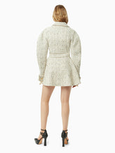 Charger l&#39;image dans la galerie, Mini tweed flared skirt in light beige - Nina Ricci
