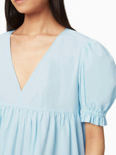 Charger l&#39;image dans la galerie, Poplin babydoll dress in light blue - Nina Ricci
