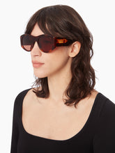 Load image into Gallery viewer, Full Moon round shiny havana Sunglasses
