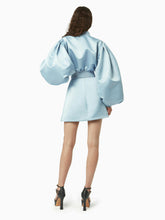 Charger l&#39;image dans la galerie, Satin cropped bomber in bluette - Nina Ricci
