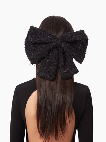 TWEED BOW HAIR CLIP - NINA RICCI