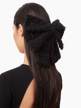 Charger l&#39;image dans la galerie, TWEED BOW HAIR CLIP - NINA RICCI
