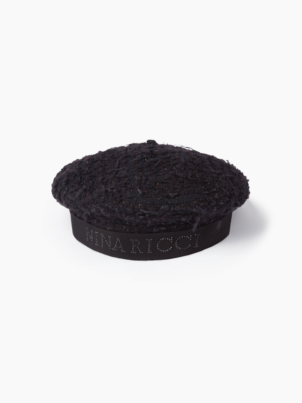 TWEED BERET WITH NINA RICCI LOGO - NINA RICCI