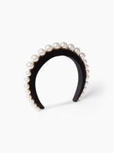 Charger l&#39;image dans la galerie, VELVET HEADBAND WITH PEARLS - NINA RICCI
