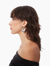 Load image into Gallery viewer, Heart Charm Earrings in Blue - Nina Ricci
