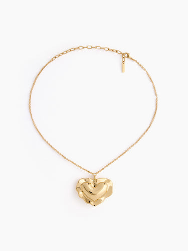 CUSHION HEART NECKLACE IN GOLD - Nina Ricci