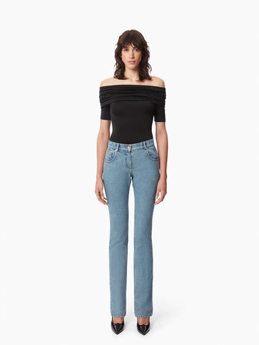 SLIM DENIM PANTS IN BLUE - Nina Ricci