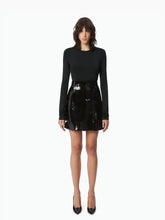 Load image into Gallery viewer, BACKLESS TOP IN JERSEY IN BLACK - Nina Ricci
