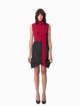 Load image into Gallery viewer, TAFFETA BOW PEPLUM MIDI SKIRT
