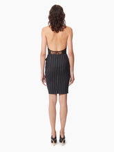 Charger l&#39;image dans la galerie, PINSTRIPE DRAPED MIDI SKIRT - NINA RICCI
