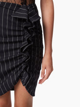 Charger l&#39;image dans la galerie, PINSTRIPE DRAPED MIDI SKIRT - NINA RICCI
