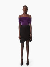 Charger l&#39;image dans la galerie, MIDI SKIRT WITH LACE BOW IN BLACK - Nina Ricci
