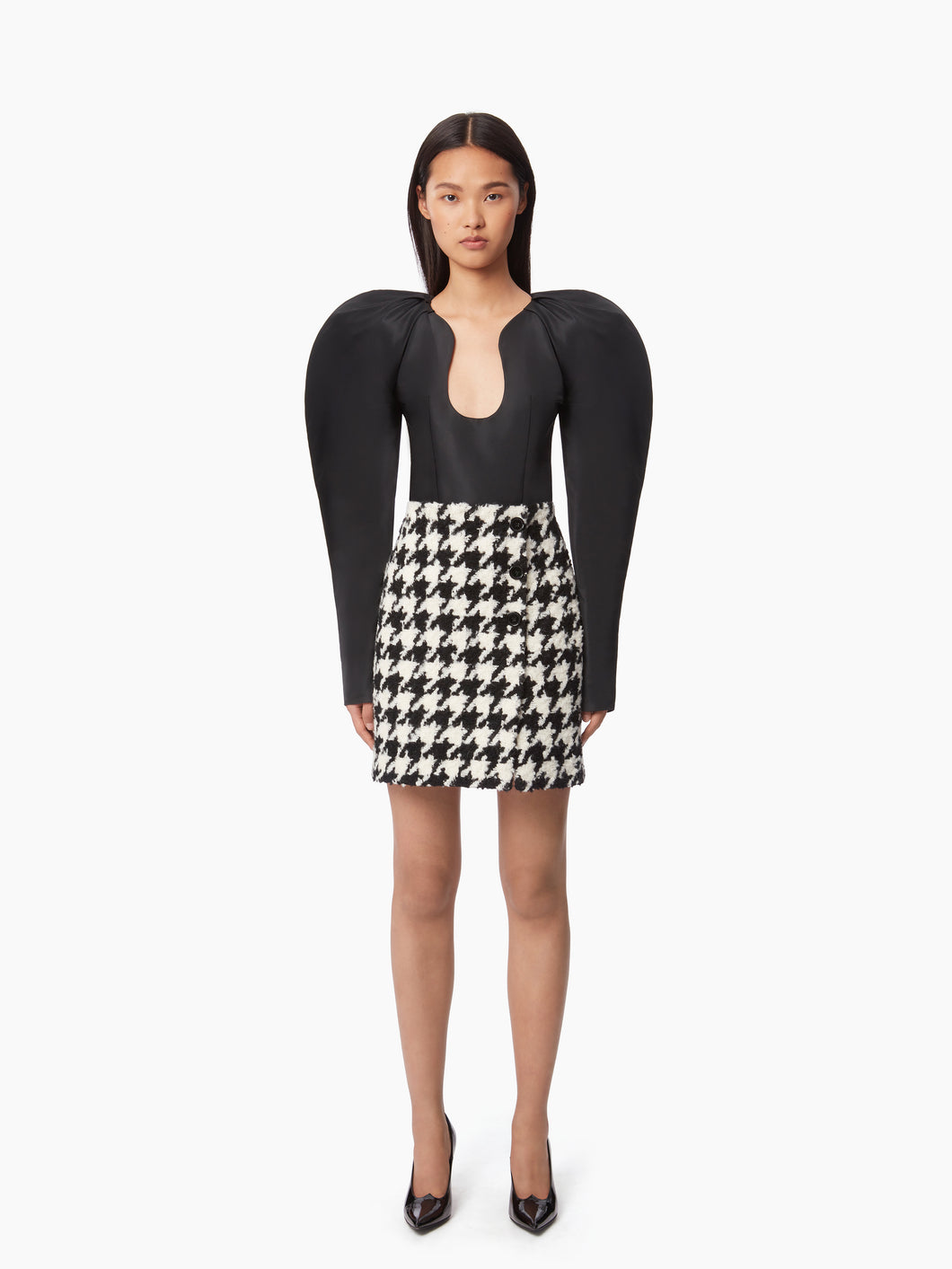 MINI HOUNDSTOOTH SKIRT - Nina Ricci