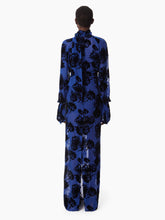 Charger l&#39;image dans la galerie, DEVOURE VELVET LONG SKIRT IN BLUE - Nina Ricci
