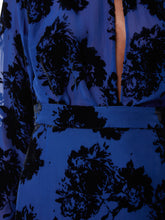 Charger l&#39;image dans la galerie, DEVOURE VELVET LONG SKIRT IN BLUE - Nina Ricci
