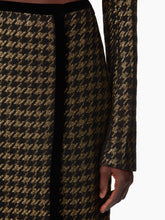 Cargar imagen en el visor de la galería, LONG HOUNDSTOOTH TWEED SKIRT - NINA RICCI
