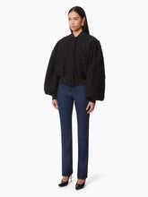 Charger l&#39;image dans la galerie, CROPPED BOMBER IN TWEED IN BLACK - Nina Ricci
