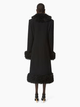 Cargar imagen en el visor de la galería, LONG COAT IN WOOL IN BLACK - Nina Ricci
