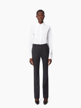 Load image into Gallery viewer, PINSTRIPE WOOL STRAIGHT PANTS
