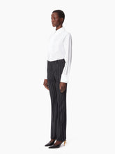 Load image into Gallery viewer, PINSTRIPE WOOL STRAIGHT PANTS
