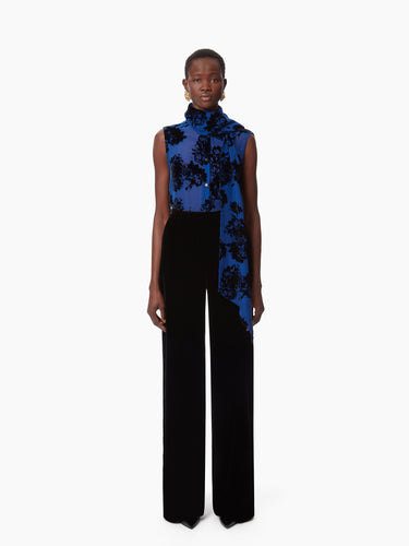 WIDE LEG VELVET PANTS - NINA RICCI