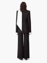 Charger l&#39;image dans la galerie, WIDE LEG PANTS WITH SATIN TRIM - Nina Ricci
