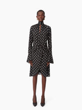 Cargar imagen en el visor de la galería, HIGH NECK MIDI DRESS IN BLACK - Nina Ricci
