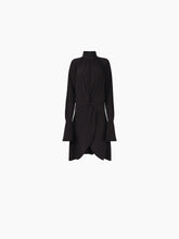 Charger l&#39;image dans la galerie, HIGH NECK MIDI DRESS IN BLACK - Nina Ricci
