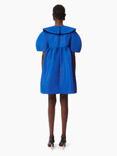 Charger l&#39;image dans la galerie, TAFFETA BABYDOLL DRESS IN BLUE - Nina Ricci
