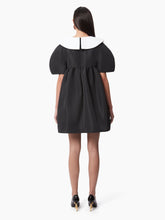 Charger l&#39;image dans la galerie, TAFFETA BABYDOLL DRESS IN BLACK - Nina Ricci
