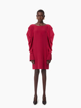 Charger l&#39;image dans la galerie, MINI DRESS WITH RUCHED SLEEVES IN PINK - Nina Ricci
