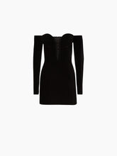 Charger l&#39;image dans la galerie, MINI CORSET DRESS IN BLACK - Nina Ricci
