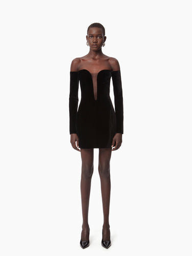 MINI CORSET DRESS IN BLACK - Nina Ricci