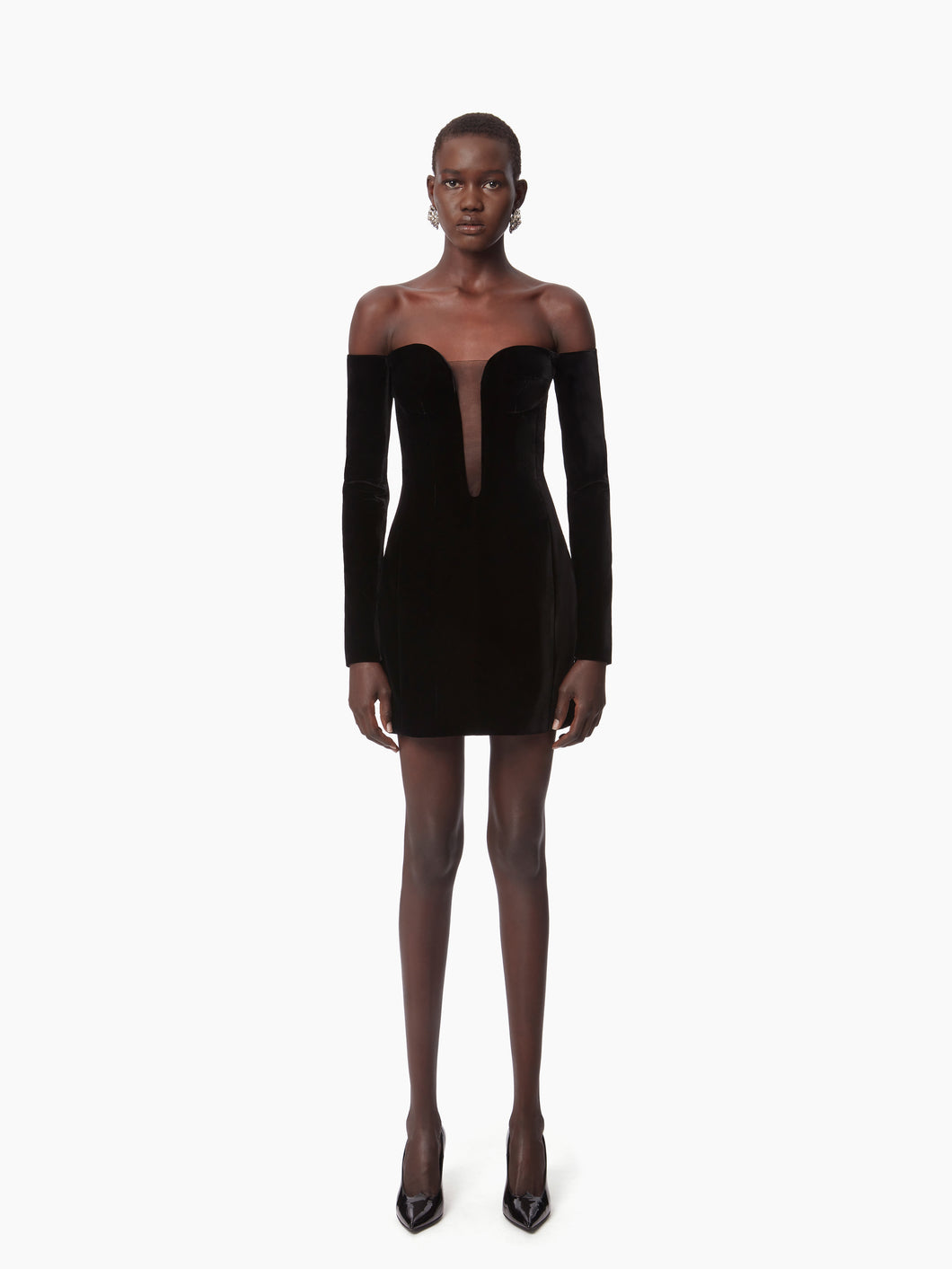 MINI CORSET DRESS IN BLACK - Nina Ricci