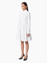 Charger l&#39;image dans la galerie, SHIRT DRESS IN COTTON POPLIN IN WHITE - Nina Ricci
