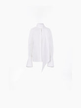 Charger l&#39;image dans la galerie, PUSSY-BOW SHIRT IN WHITE - Nina Ricci
