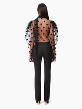 Load image into Gallery viewer, PUSSY-BOW POLKA-DOT TULLE SHIRT - NINA RICCI
