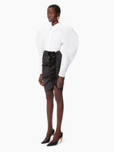 Cargar imagen en el visor de la galería, DRAPED SKIRT IN NAPPA LEATHER IN BLACK - Nina Ricci
