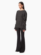 Cargar imagen en el visor de la galería, Blouse With Puff Sleeves in Black - Nina Ricci
