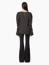 Cargar imagen en el visor de la galería, Blouse With Puff Sleeves in Black - Nina Ricci
