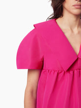 Charger l&#39;image dans la galerie, TAFFETA BABYDOLL TOP IN PINK - Nina Ricci
