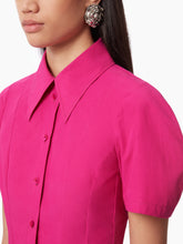 Charger l&#39;image dans la galerie, COTTON POPLIN PEPLUM SHIRT IN PINK - Nina Ricci
