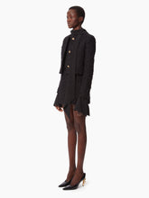 Charger l&#39;image dans la galerie, ROUND COLLAR JACKET IN TWEED IN BLACK - Nina Ricci
