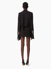 Charger l&#39;image dans la galerie, ROUND COLLAR JACKET IN TWEED IN BLACK - Nina Ricci
