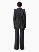 Charger l&#39;image dans la galerie, PINSTRIPE VIRGIN WOOL BLAZER IN BLUE - Nina Ricci
