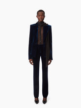 Load image into Gallery viewer, SINGLE-BREASTED BLAZER IN VELVET IN BLUE - Nina Ricci
